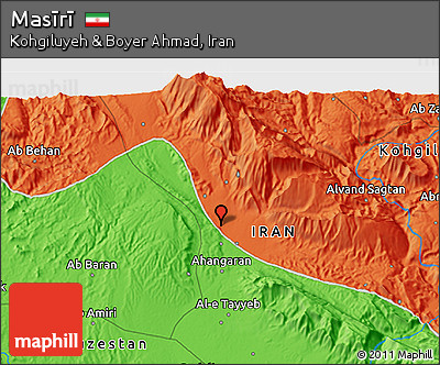 Political 3D Map of Masīrī