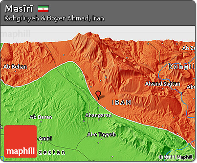 Political 3D Map of Masīrī
