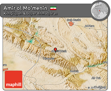 Satellite 3D Map of Amīr Ol Mo'menīn
