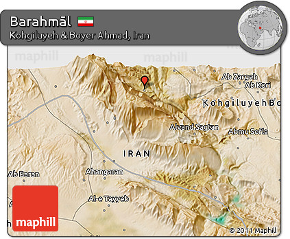 Satellite 3D Map of Barahmāl