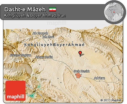 Satellite 3D Map of Dasht-e Māzeh