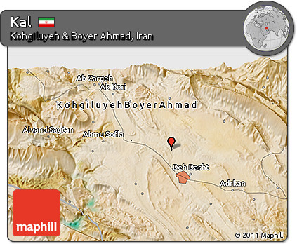 Satellite 3D Map of Kal