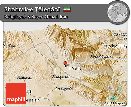 Satellite 3D Map of Shahrak-e Ţāleqānī