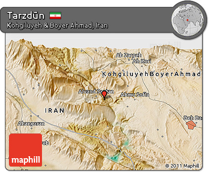 Satellite 3D Map of Tarzdūn