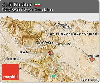 Satellite 3D Map of Chāl Korātor