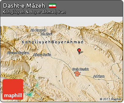 Satellite 3D Map of Dasht-e Māzeh
