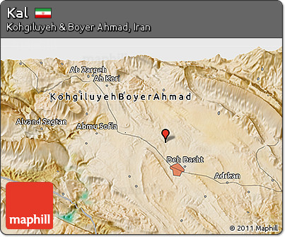 Satellite 3D Map of Kal