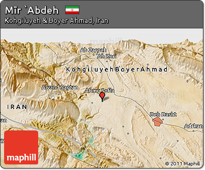 Satellite 3D Map of Mīr `Abdeh