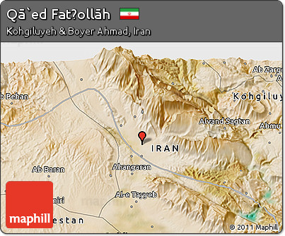 Satellite 3D Map of Qā`ed Fatḩollāh