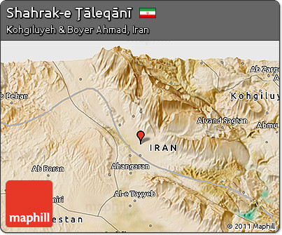 Satellite 3D Map of Shahrak-e Ţāleqānī