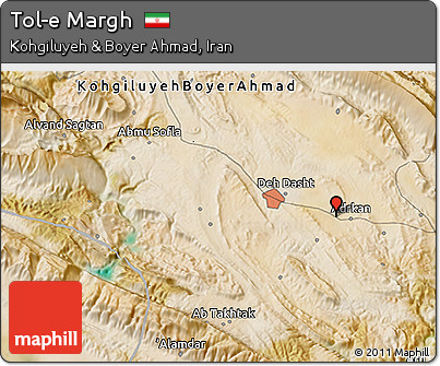 Satellite 3D Map of Tol-e Margh