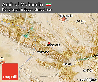 Satellite 3D Map of Amīr Ol Mo'menīn
