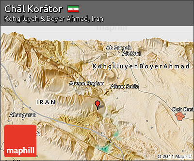 Satellite 3D Map of Chāl Korātor