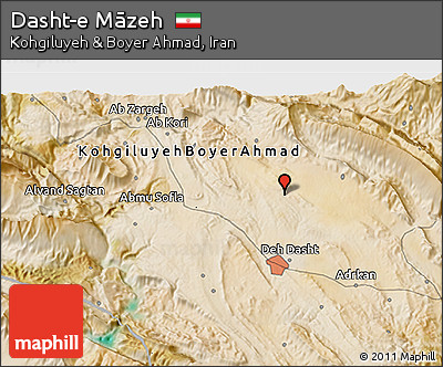 Satellite 3D Map of Dasht-e Māzeh