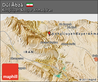Satellite 3D Map of Dūl Ābzā