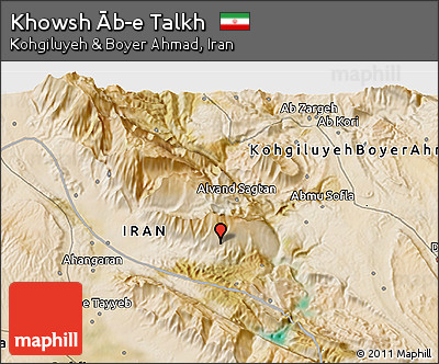 Satellite 3D Map of Khowsh Āb-e Talkh
