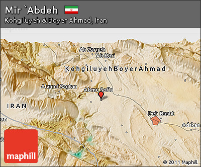 Satellite 3D Map of Mīr `Abdeh