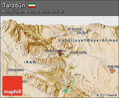 Satellite 3D Map of Tarzdūn
