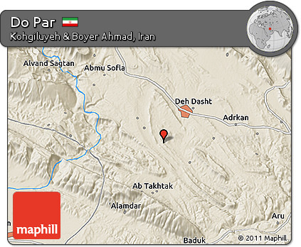 Shaded Relief 3D Map of Do Par