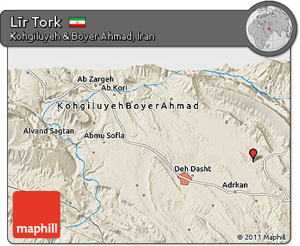 Shaded Relief 3D Map of Līr Tork