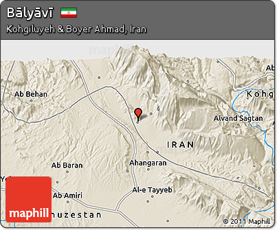 Shaded Relief 3D Map of Bālyāvī