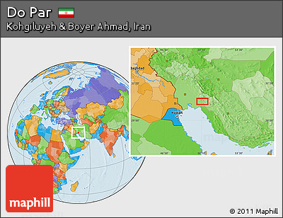 Political Location Map of Do Par