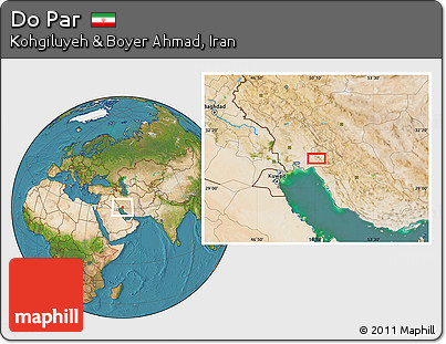 Satellite Location Map of Do Par