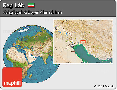 Satellite Location Map of Rag Lāb