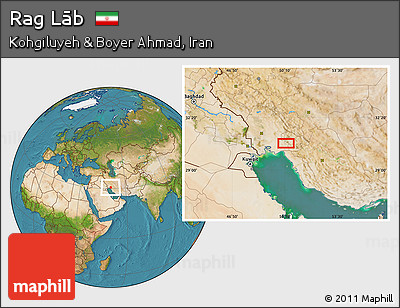 Satellite Location Map of Rag Lāb