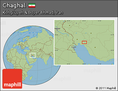 Savanna Style Location Map of Chaghal