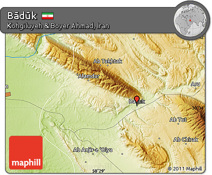 Physical Map of Bādūk