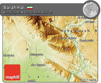 Physical Map of Barahmāl