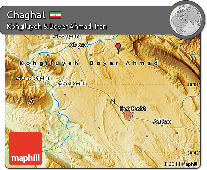 Physical Map of Chaghal