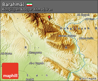 Physical Map of Barahmāl