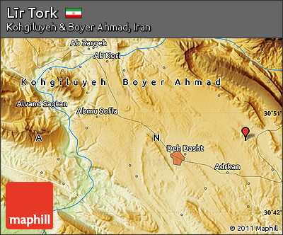 Physical Map of Līr Tork