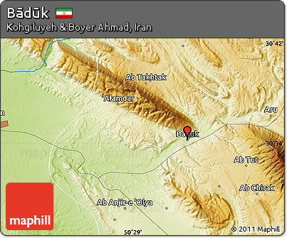 Physical Map of Bādūk