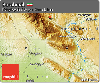 Physical Map of Barahmāl