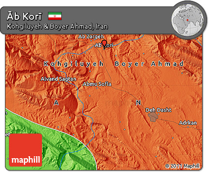 Political Map of Āb Korī