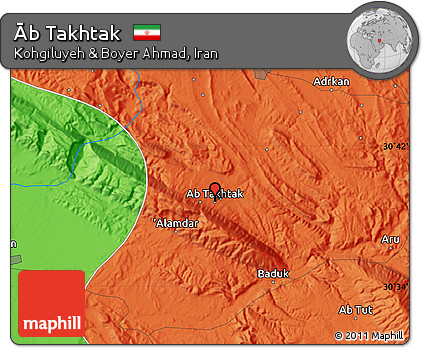 Political Map of Āb Takhtak