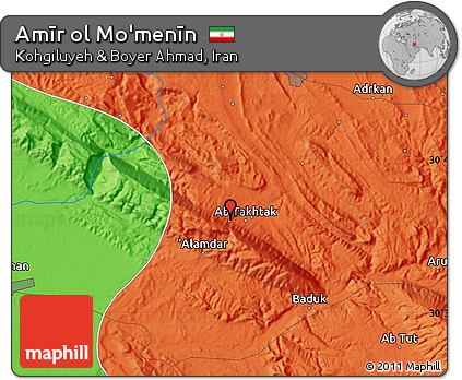 Political Map of Amīr Ol Mo'menīn