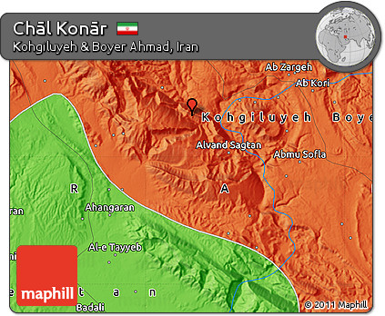 Political Map of Chāl Konār