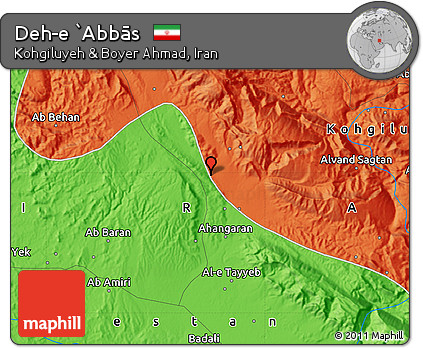 Political Map of Deh-e `Abbās