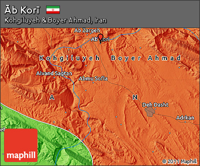 Political Map of Āb Korī
