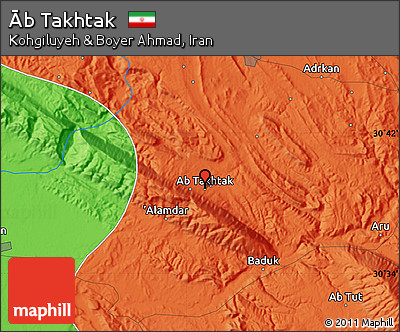 Political Map of Āb Takhtak