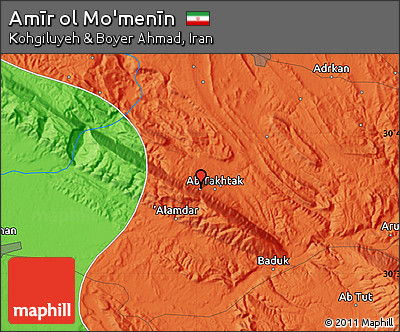 Political Map of Amīr Ol Mo'menīn