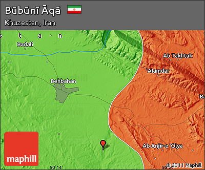 Political Map of Būbūnī Āqā