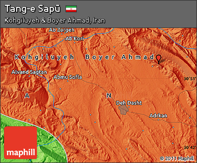 Political Map of Tang-e Sapū