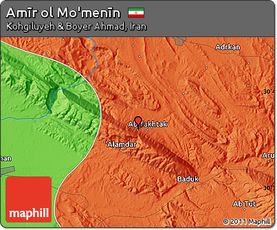 Political Map of Amīr Ol Mo'menīn