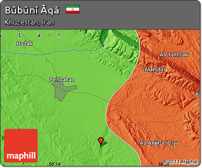 Political Map of Būbūnī Āqā