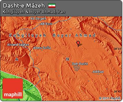 Political Map of Dasht-e Māzeh